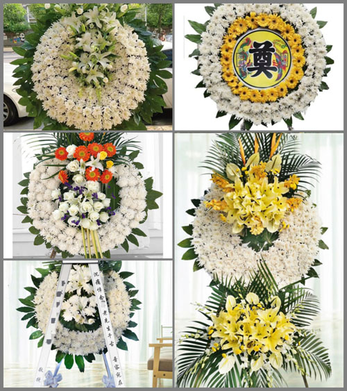 四川成都大邑县晋原街道鸳鸯村花圈速递